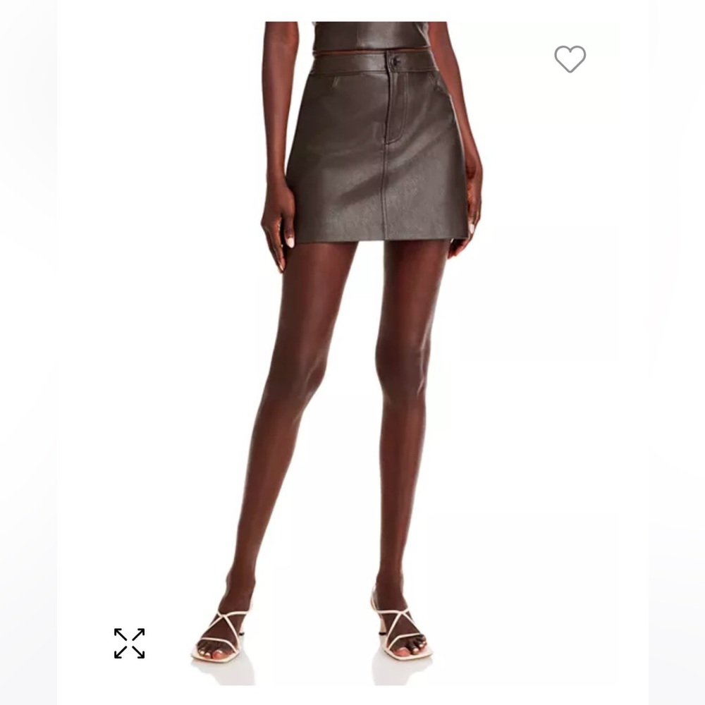 Wayf Gina mini skirt in espresso